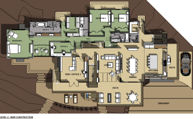 6100 Wood Drive - Level 2 Floor Plan